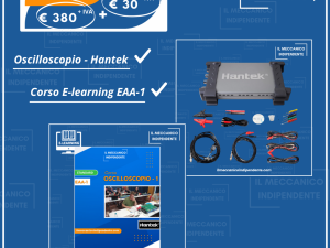 Oscilloscopio Hantek 6074BE + Corso Oscilloscopio 1 E-Learning