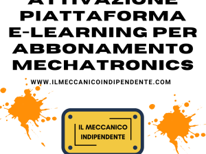 Attivazione Piattaforma E-Learning per abbonamento Mechatronics