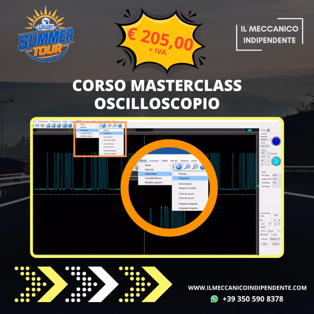 Corso Masterclass Oscilloscopio Summer Tour 7