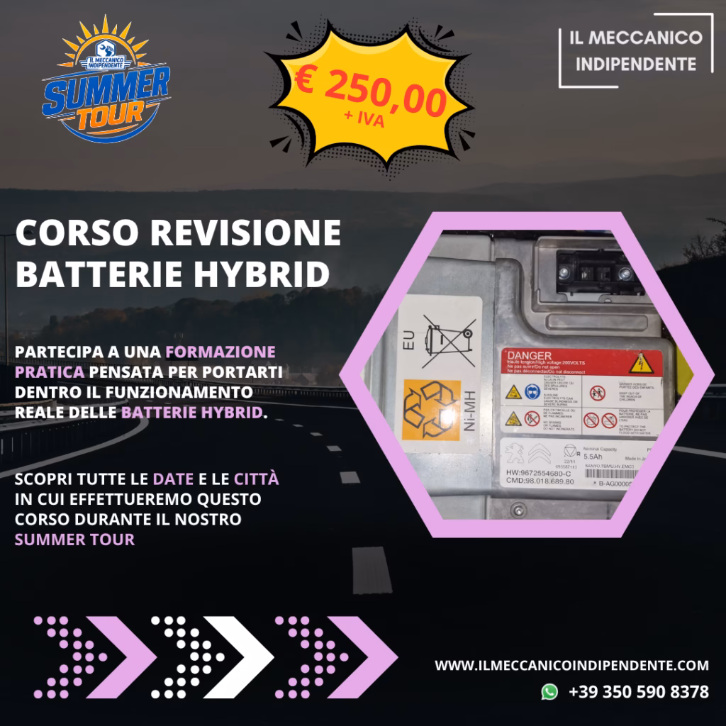 Corso Revisione Batterie Hybrid Summer Tour