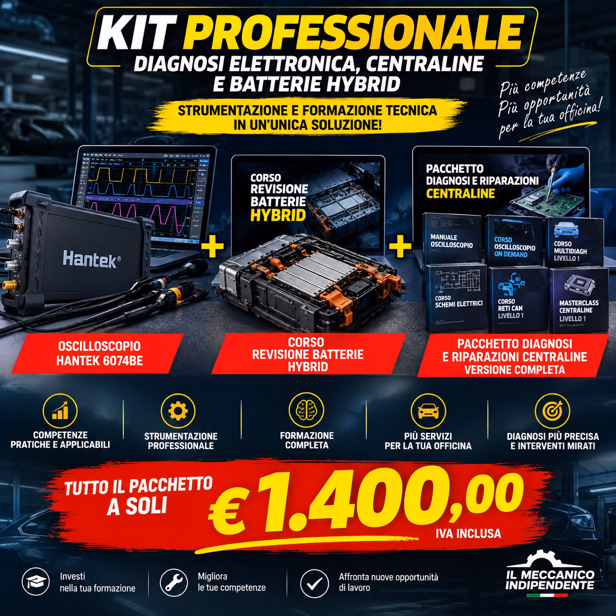 Kit professionale diagnosi elettronica